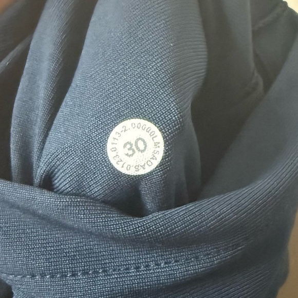 LULULEMON ABC Classic Fit Straight Leg Atheleisure Navy Blue Pant - Picture 13 of 13